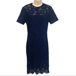 LOVER Oasis Fitted Dress In Navy